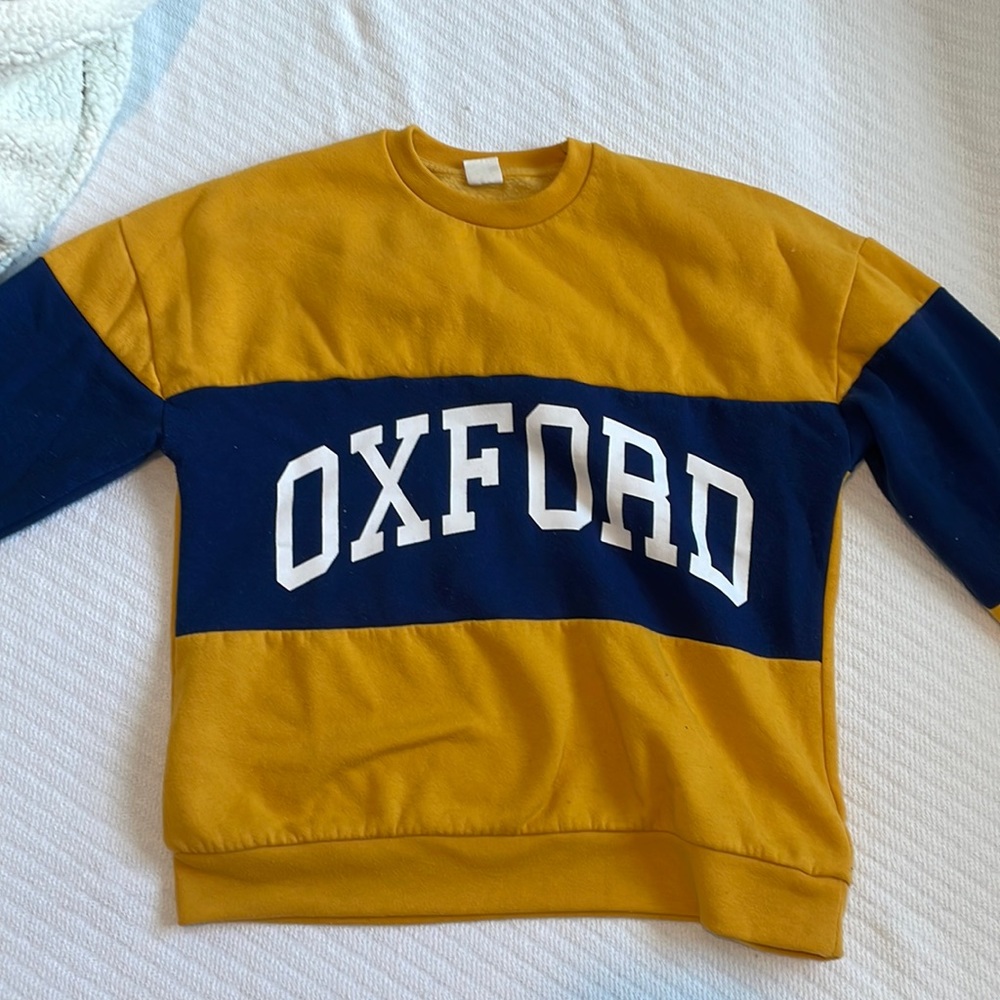 Oxford sweatshirt/hoodie.